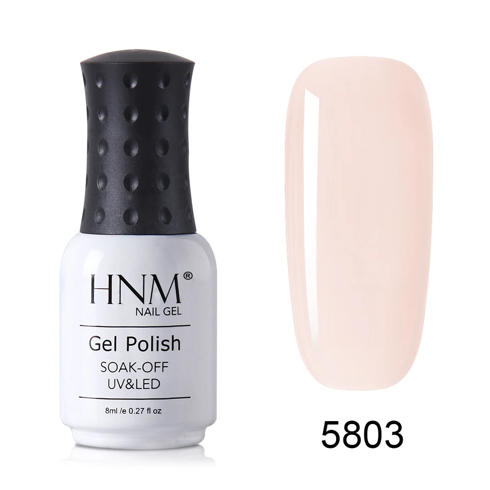 5803 HNM, новинка, 8 мл, французский обнаженный УФ светодиодный Гель-лак для ногтей Narl Art Soak Off, гибридный лак, лампа, полупостоянная краска, лаковая эмаль - Цвет: 5803