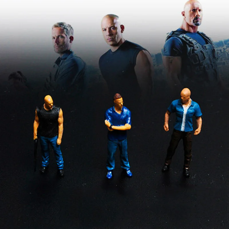 

1:18 1:64 Vin Diesel Dominic Toretto car model scene decoration figure doll resin model movie character doll action figure
