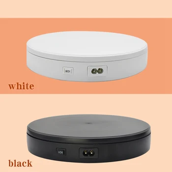 

Max Load 15KG Multifunctional Rotating Display Stands Electric Turntable 360° Rotation Noiseless Rotating Table Jewelry Stand