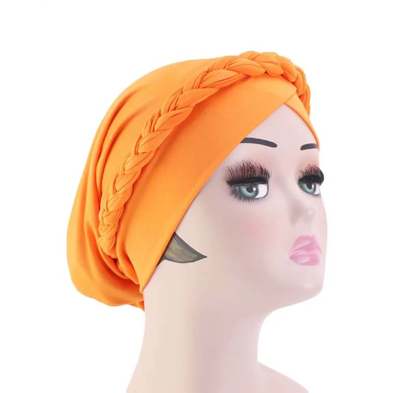 

Bohemia Style Women Turban Hat Flower Hijab Caps Beanie Ladies Hair Accessories India Hat Muslim Scarf Cap Hair Loss 8 colors