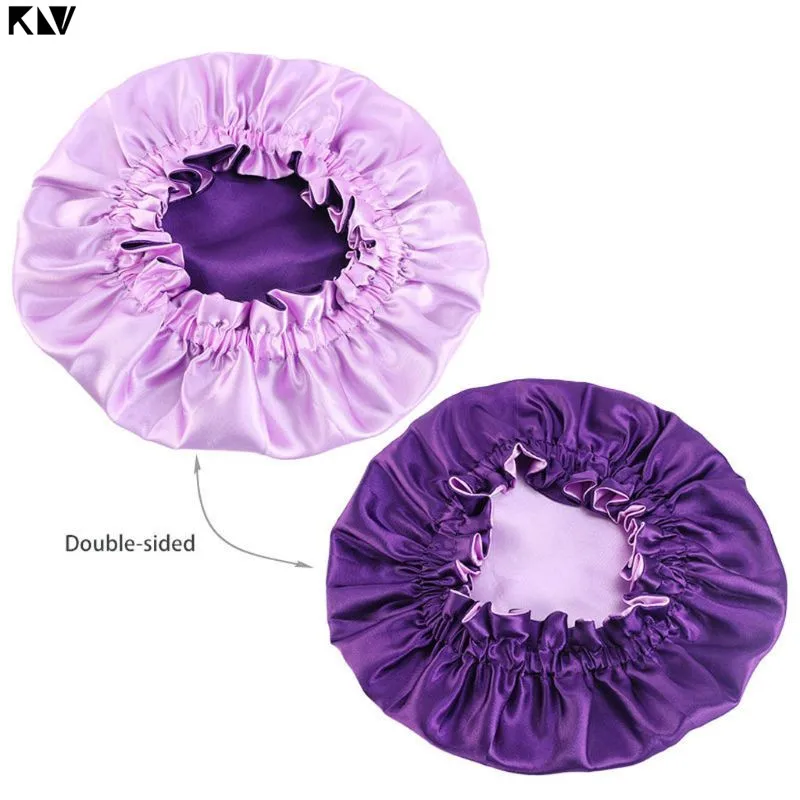 Baby Accessories cute	 New Baby Silky Satin Bonnet Double Layer Adjustable Sleep Cap Girl Night Turban Children Solid Color Cute Hat Fashion Baby Cap Baby Accessories cute	