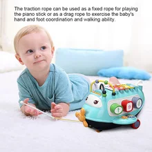 Многофункциональный НОК фортепиано музыкальный светильник раздвижной Самолет Форма раннего образования игрушки для детей FO