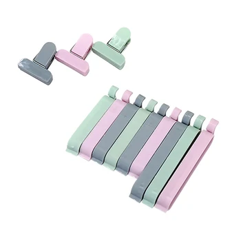 

12Pcs/Bag Plastic Bag Sealer Snack Fresh Food Storage Bag Clips Kitchen Tool Accessories Mini Vacuum Sealing Clamp Food Clip