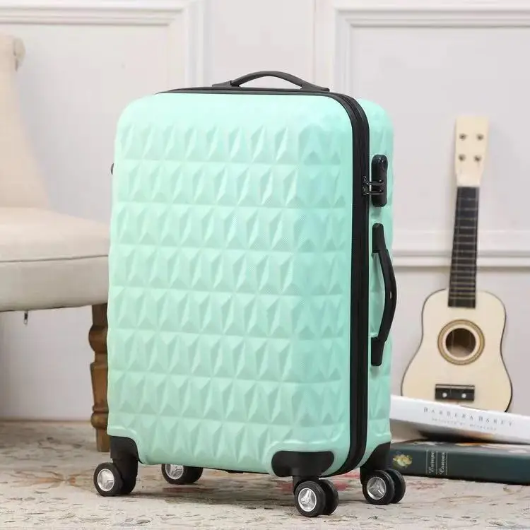 green Suitcase 20''24''28'' чехол для чемодана на колесиках, Женский чехол на колесиках, чемодан на колесиках, 28 дюймов, большая сумка, модная Жесткая Сумка для багажа для девочек - Цвет: green Suitcase