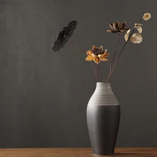 Скандинавская креативная абстрактная керамическая ваза, Настольная большая ваза ручной работы, произведение искусства, мебель для гостиной, компоновка, домашний декор, вазы