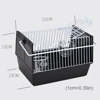 

Travel Bird Carrier Cage Wire Rectangular for Small Birds and Canaries Outdoor