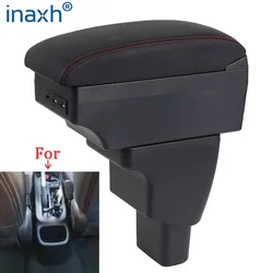 Reposabrazos Interior para coche, caja de almacenamiento para Hyundai I10, accesorios USB