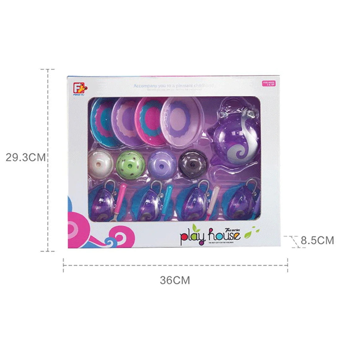 21Pcs Children Pretend Play Toy Cloud Pot Party Dining Set