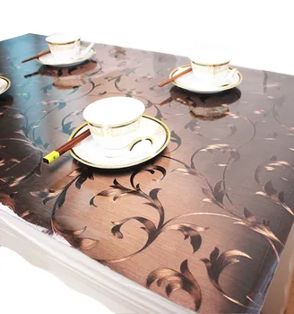 

Kitchen oil pattern transparent pattern tablecloth waterproof PVC tablecloth glass tablecloth quality soft cloth 1.0 mm