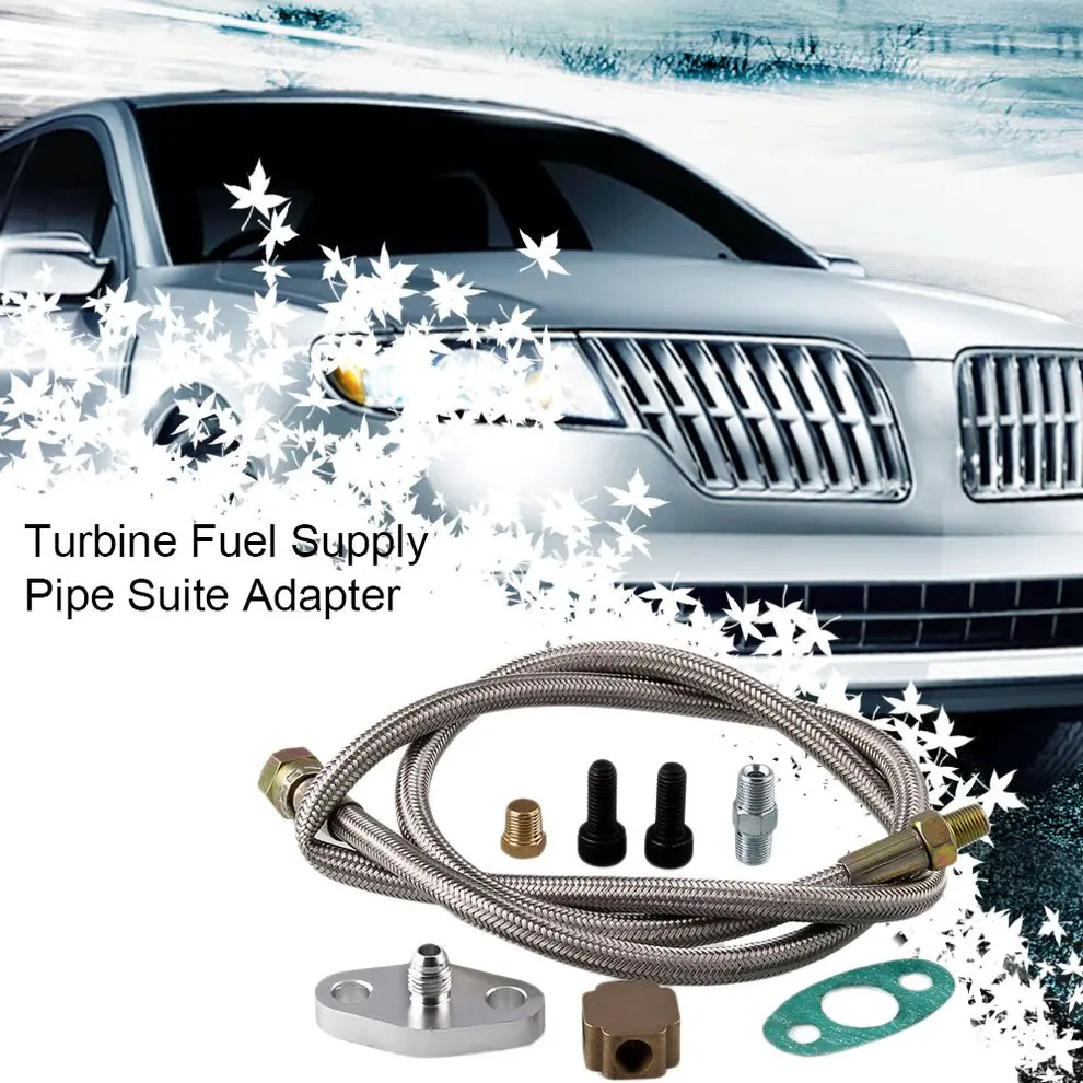 36 &quotтурбо масло Впускной линии подачи фитинг для турбокомпрессора комплект T3/t4