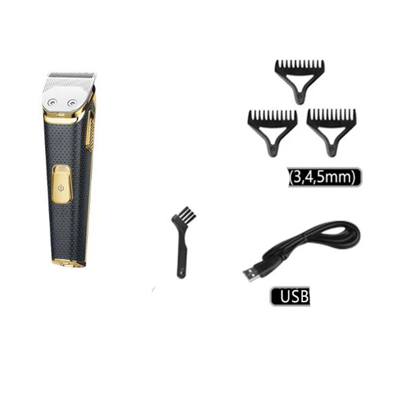 Kemei электрический триммер для волос KM-6366 Беспроводная электрическая машинка для стрижки волос Машинка для гравировки волос перезаряжаемая зарядка через USB