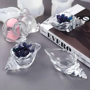 

Makp Up Egg Stand Epoxy Resin Mould Large Conch Holder Silicone Resin Mold Conch Shape Beauty Blender Rack Mold Art Tool