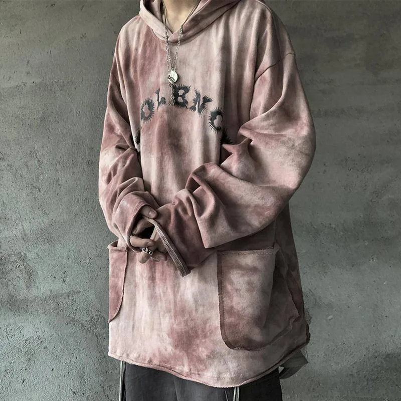 1 Крутые мужские толстовки с капюшоном из флиса, модная Harajuku Японская уличная одежда, хип-хоп Толстовка для мужчин и женщин с буквенным принтом, мужские толстовки с капюшоном - Цвет: 1