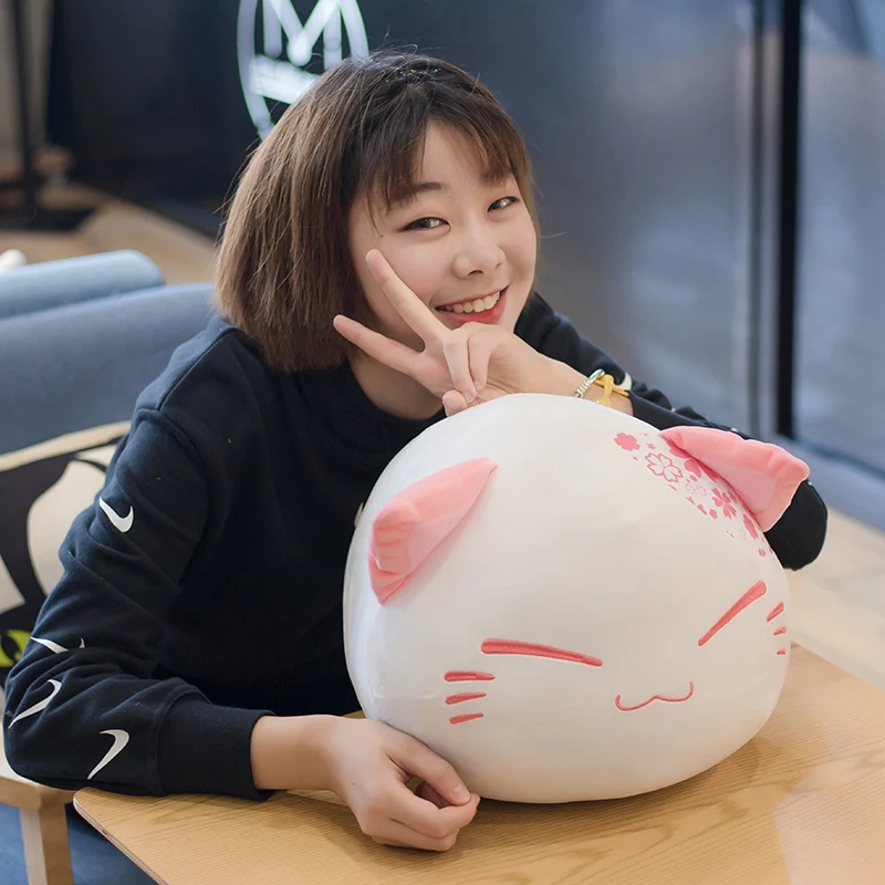 40 см милый кот Подушка Плюшевые игрушки Kawaii животные кошка Спящая Подушка мягкие куклы для детей подарок на день рождения