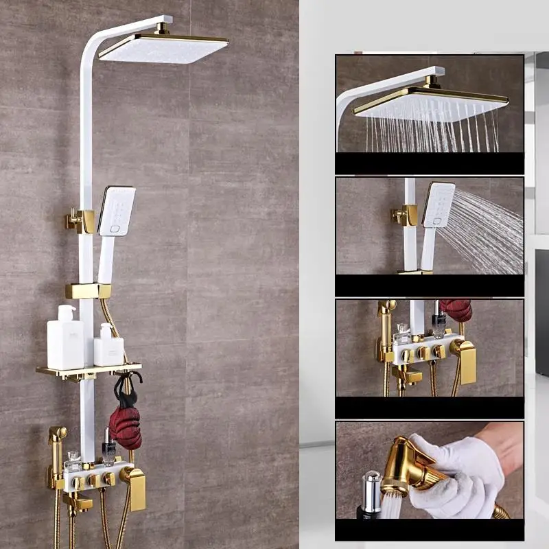 Version N De Preto Douchette углублённые встраиваемые Doccia handdouche дуще Ducha Prysznic Duschset Eletrico Chuveiro сделать Banheiro душ набор для душа - Цвет: Version N