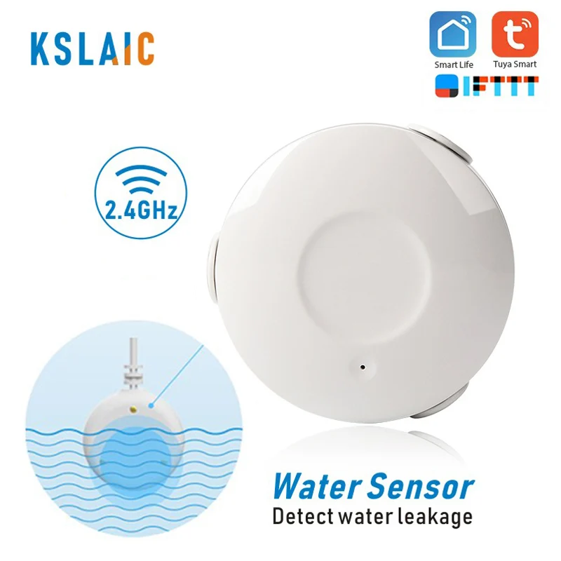 KSLAIC wifi беспроводной детектор утечки воды датчик сигнализации уровень воды переливной сигнал датчик утечки Tuya Smart Life App контроль