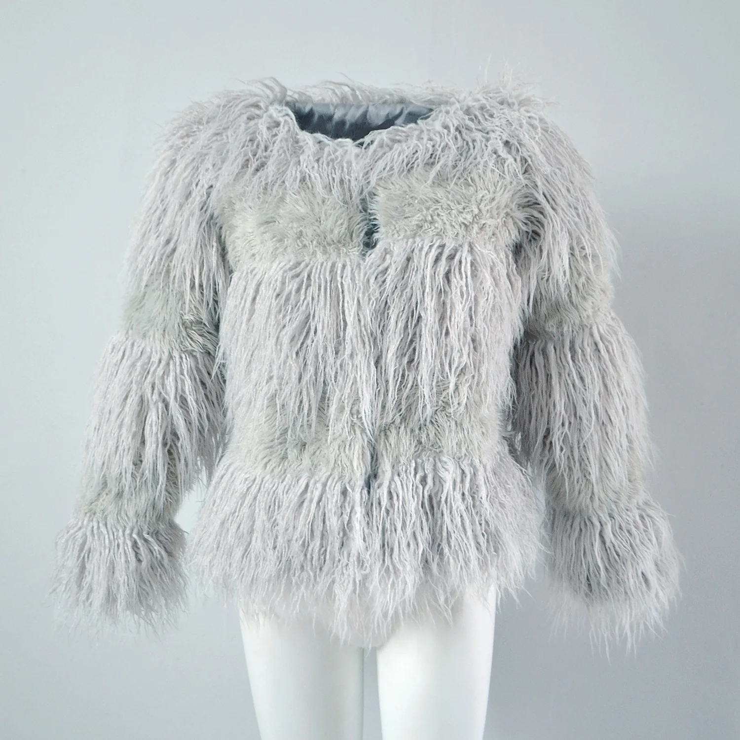 S-3XL пальто из искусственного меха для женщин Зимняя мода Veste Femme розовое элегантное толстое теплое пальто из искусственного овечьего меха куртка Chaquetas Mujer