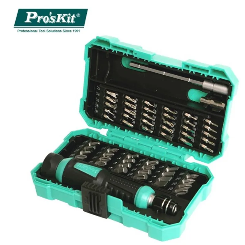 

Proskit 57In1 SD-9857M Screwdriver Tool Set Precision Screwdriver Bits Electronic Bits Extension Bar Phone Tablets Repair Tools