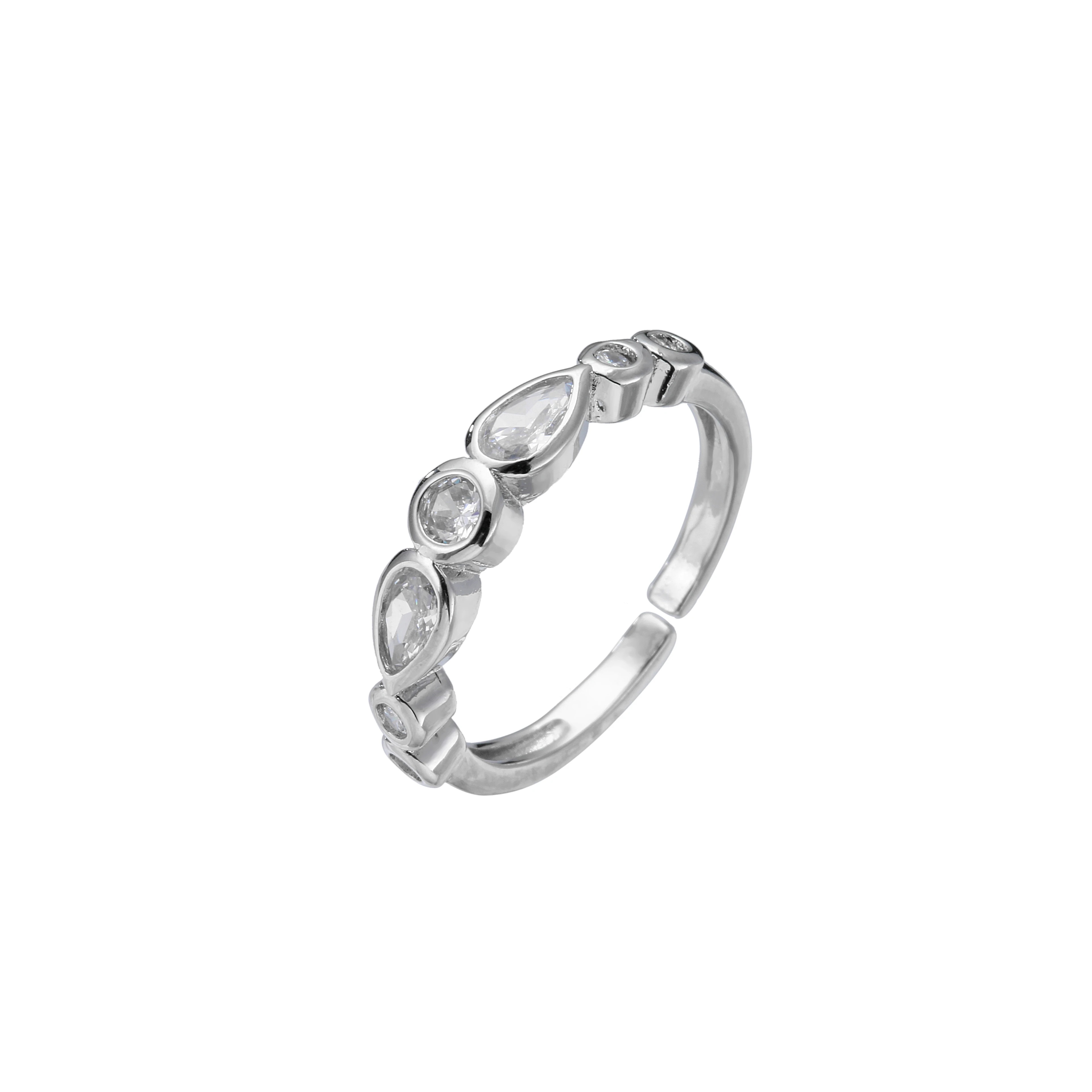 Bague Étoile et Lune en CZ pour Femme | Géométrique, Serpent, Lion | Livraison Directe