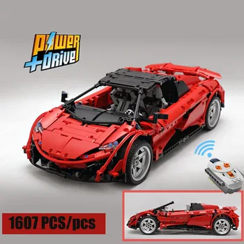 

New red version MOC-6331 McLarens 675 LT Spider Sports Car Set Fit 6331 Technic LeGINGlys Building Blocks Bricks Toys gift