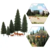 Model Pine Trees Green Pines H0 N Z Scale 1:87 Model Moose Deer Model Railway Layout Mini Scenery S0804 4