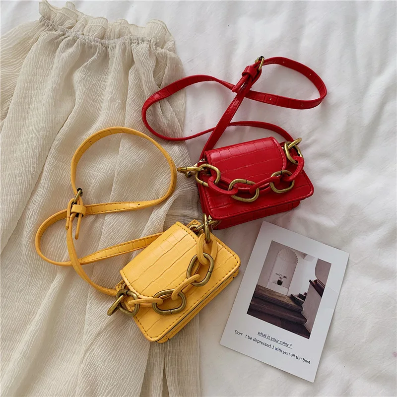 

Mini Acrylic Bag WOMEN'S Bag 2020 New Style Cool Saddle Bag Chain Hand Crossbody Bag Ultra-Fire Pack