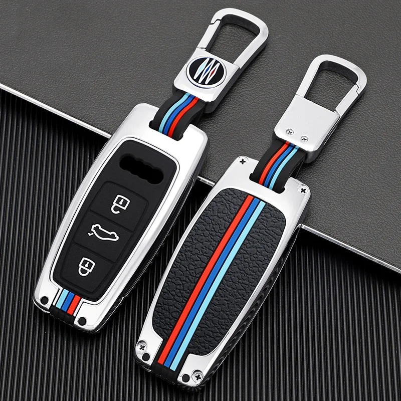 Custodia/cover per Chiave/telecomando in lega di zinco per Audi A6L A7 A8 Q8 Etron C8 D5 2019 2020 Car Key Cover Holder Shell Skin - Hcbe7078125fe44afab214a2c149e00652