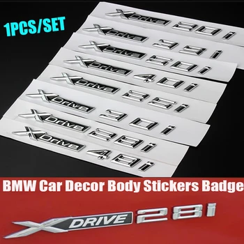

1pcs Auto Emblem Badge Car Styling For BMW X1 X3 X4 X5 Series Xdrive 18i 20i 28i 25i 35i 40i 48i 50i Letters Decor 3D Stickers