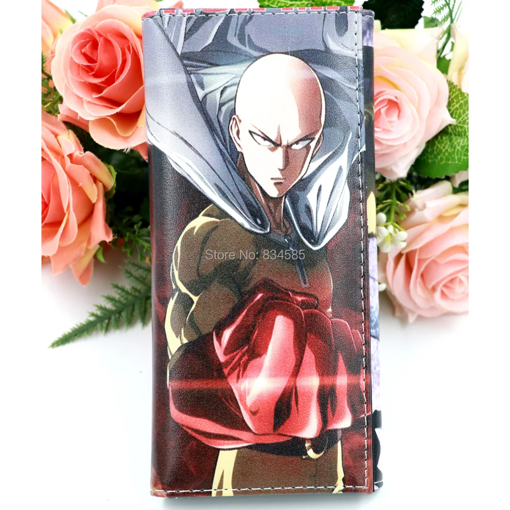 ONE PUNCH MAN аниме Синтетическая кожа кошелек Сайтама Длинный кошелек с застежкой