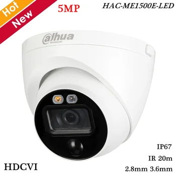 

Dahua 5MP HDCVI Active Deterrence Camera HAC-ME1500E-LED 2.8mm 3.6mm Fixed Lens Smart IR 20m IP67 Security Camera