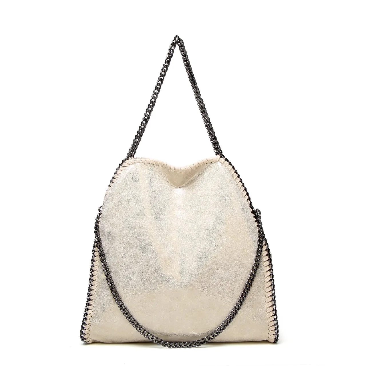 2021 FIRMRANCH New Frosted Material Handbag Chain Woven Foldable Fashion Shoulder Women Multi-Funcation Bag Steady Quality Big 