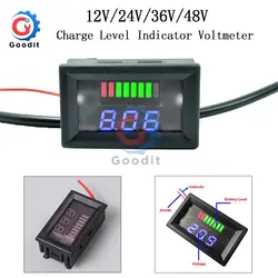 12 В/24 В/36 В/48 В синий светодиодный свинцово-кислотный индикатор заряда батареи тестер кислотности вольтметр Индикатор уровня заряда для Arduino