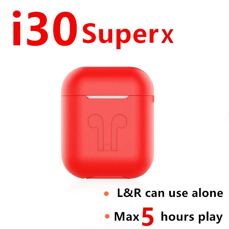 i30 superx tws не w1 чип беспроводной Bluetooth гарнитуры i30tws pk i20 i10 i60 i80 i100 для iPhone Android tws i30