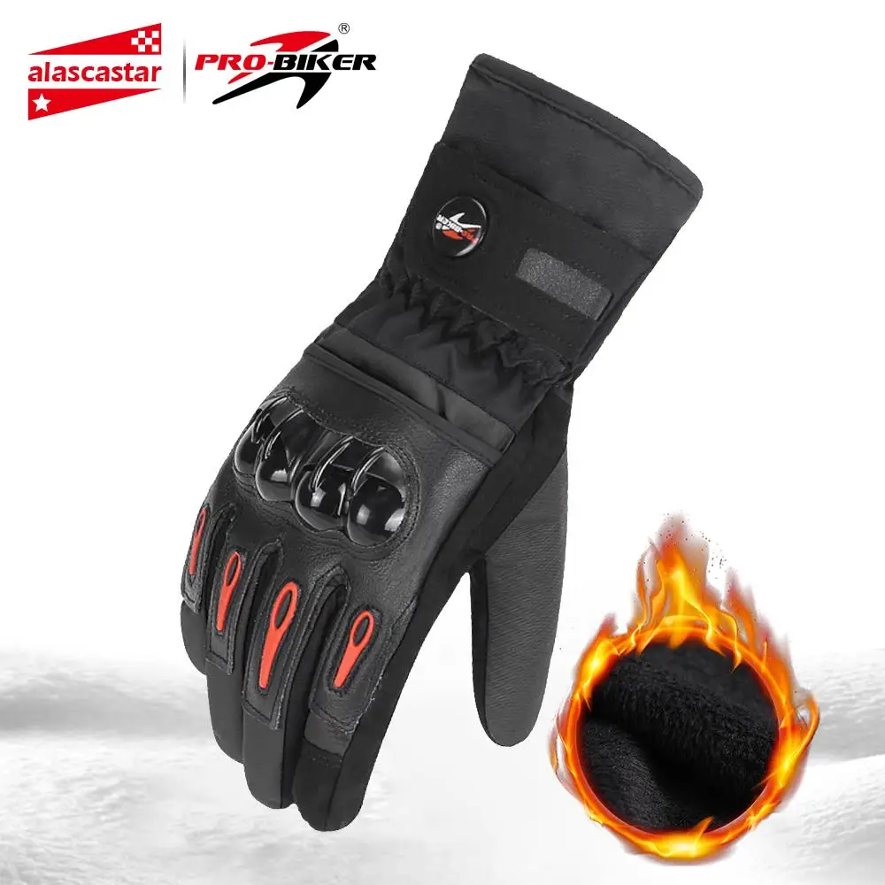 

Motorcycle Gloves Waterproof Moto Gloves Winter Thermal Fleece Lined Winter Touch Screen Non-slip Motorbike Motos Riding Gloves