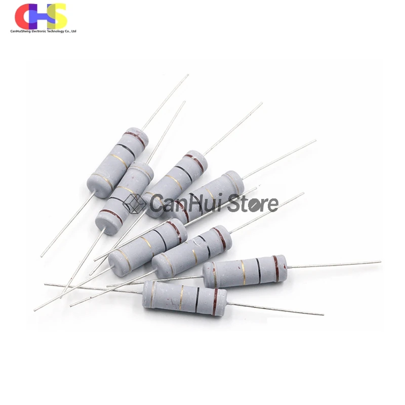 Carbon Film Resistor 20Pcs 2W 0.1R-2M 5% Tolerance 0.1 0.5 1 4.7 10 39 47 470 560 120K 200K 510K 820K ohm Electronics Resistance