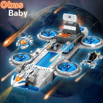 

2019 Newest Music Version of the Universe Star Battleship Children's Toy Space War Series Combination Toy