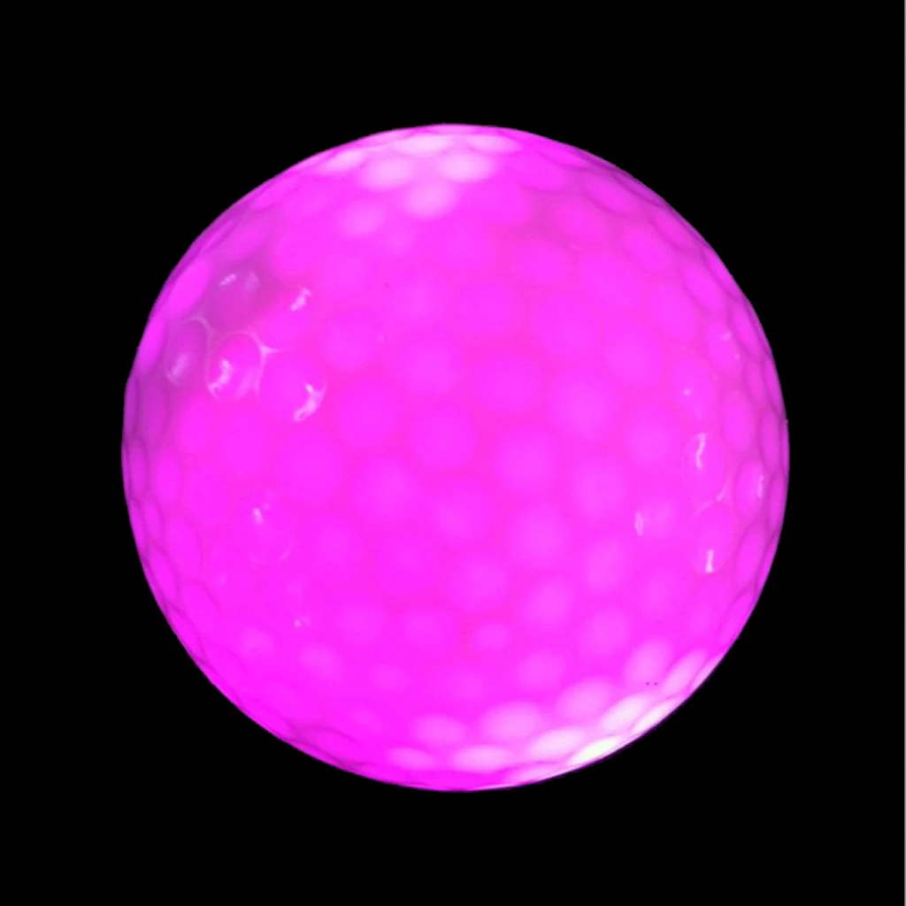 Synthetic Rubber Golf LED Luminous Ball Often Bright Ball Suitable For Night Use Multi-color Optional Wholesale