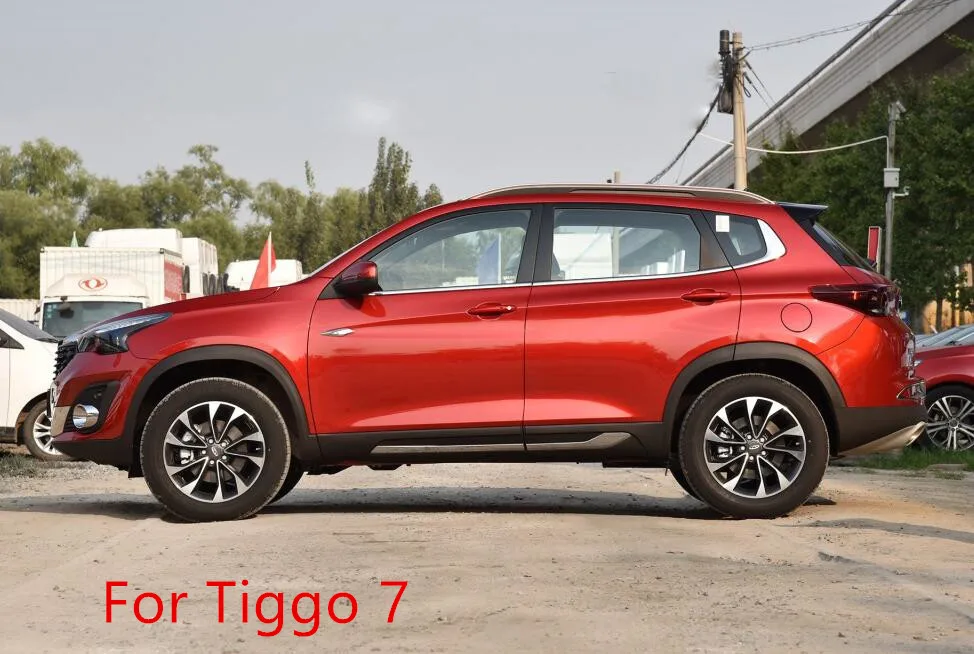 PC ярко черное окно BC средний столб Украшенные молдинги для Chery Tiggo 5/5X/7/3X Arrizo CB061 - Цвет: For Tiggo 7