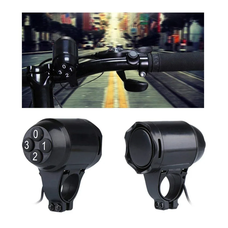 Waterproof Bicycle Bell Horns Electronic Bike Bicycle Handlebar Ring Bell Horn Strong Loud Air Alarm Bell Sound est