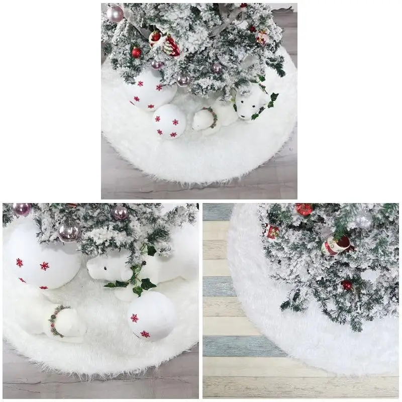Высокое качество Рождественская елка плюшевая юбка ковер Merry Christmas party Новогоднее украшение реквизит VE
