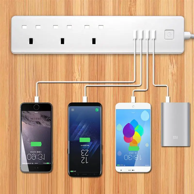 Smart Power Strip Wifi Surge Protector with Alexa 3 AC Outlets and 4 USB Ports Compatible with Alexa