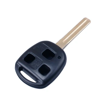 

Empty IperChiavi ILEX07 remote key Shell 3 buttons with blade TOY48 battery on without Transponder chip for Lexus GS300