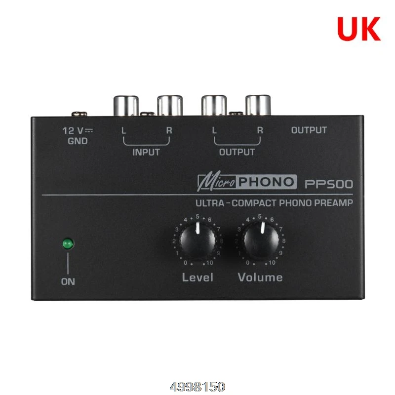 PP500 Phono предусилитель с регулятором громкости уровня для винилового проигрывателя LP