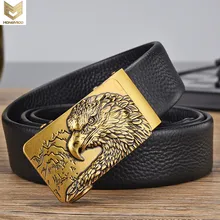 

Designer Buckle Genuine Cow Leather Belts For Men Luxury Gift Formal Ceinture Homme Business Cowboy Waistband Trouser