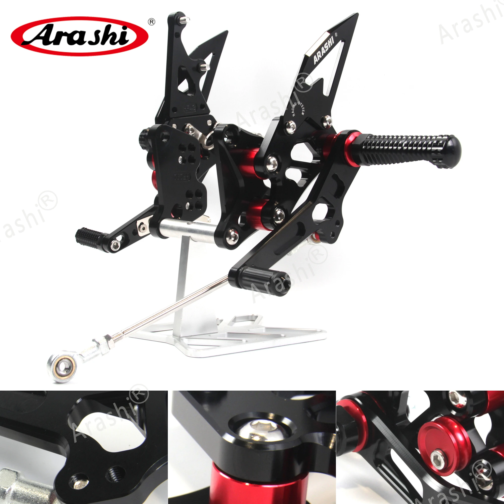 Для SUZUKI GSXR1300 Hayabusa 1999-2007 Rearset Регулируемые подножки 2000 2001 2002 2003 2004 2005 2006 GSXR 1300 ЧПУ