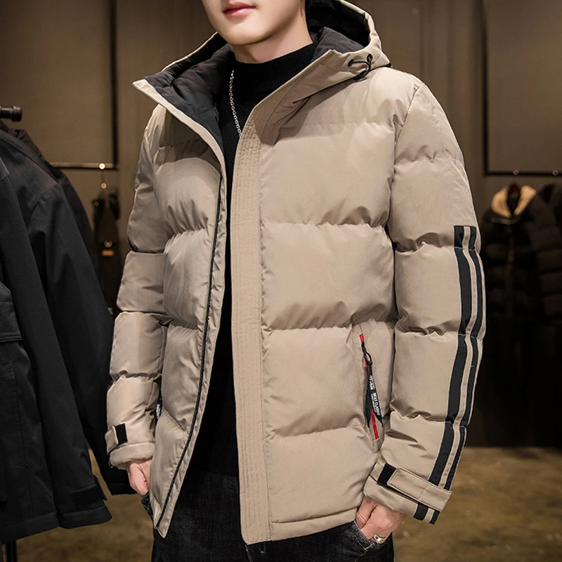 

2022 New Winter Men's ParkaThick Hooded Coat Top Brand Male Warm Thick Jacket Windproof Male Casual Overcoat Plus Size 4XL 5XL