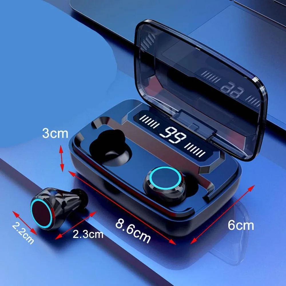 Ture TWS M11 Wireless Earbuds Bluetooth Earphone Fingerprint Touch Handsfree with Charging Box V5 0 Wireless Bluetooth Headset