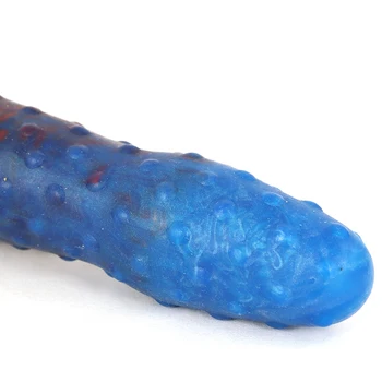 FAAK New 35cm Long Double Dildo Silicone Hand Fist Anal Sex Toys Multi Color Bumpy Stimulate Lesbian Erotic Products Flexible 5