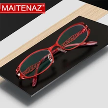 MAITENAZ очки для чтения с защитой от усталости, ультралегкие элегантные очки для женщин+ 1,0+ 1,5+ 2,0+ 2,5+ 3,0+ 3,5+ 4,0 8982