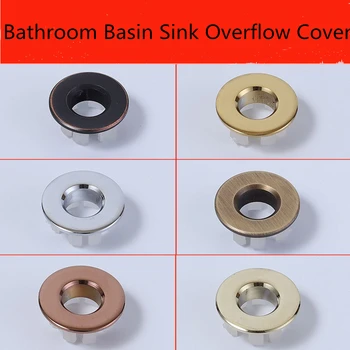 

Antique Copper Basin Overflow Hole Cover Durable Washbasin Decorative Cover Washbasin Plug Bathroom Hardware Accessories